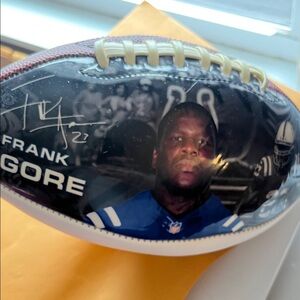 Autographed Football with Player Image
